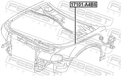 FEBEST 17101-A4B5 EAN: 4056111145389.