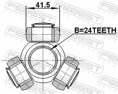 FEBEST 2116-TC718TDCI EAN: 4056111101439.