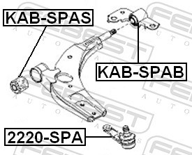 FEBEST 2220-SPA EAN: 4056111047256.