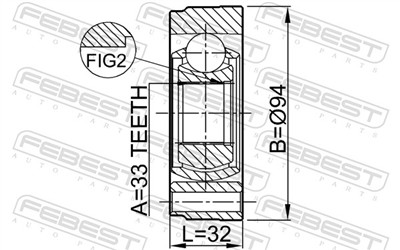 FEBEST 2311-GV EAN: 4056111045818.