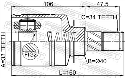 FEBEST 2411-CAPTLH EAN: 4056111165332.