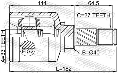 FEBEST 2411-DUSTAWDLH EAN: 4056111103723.