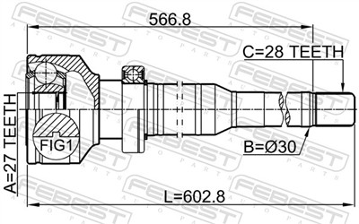 FEBEST 2711-XC60RH EAN: 4056111124209.