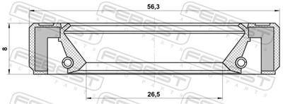FEBEST 95GBY-28560808R EAN: 4056111162812.