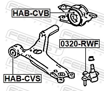FEBEST HAB-CVB EAN: 4056111181059.