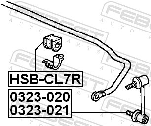FEBEST HSB-CL7R EAN: 4056111022727.
