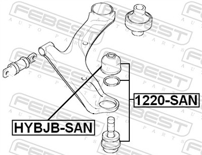 FEBEST HYBJB-SAN EAN: 4056111011691.