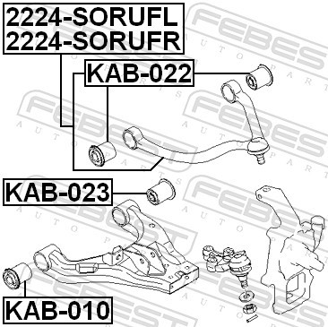 FEBEST KAB-022 EAN: 4056111070353.