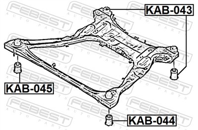FEBEST KAB-045 EAN: 4056111178981.