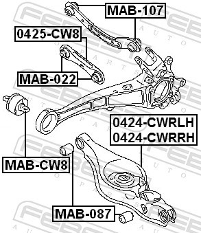 FEBEST MAB-087 EAN: 4056111014531.