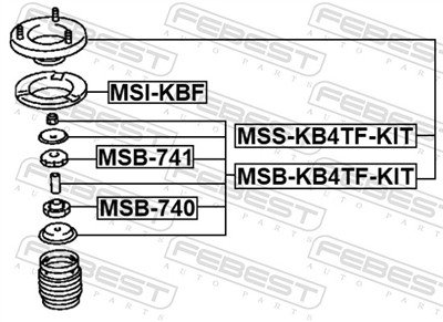 FEBEST MSB-KB4TF-KIT EAN: 4056111131603.