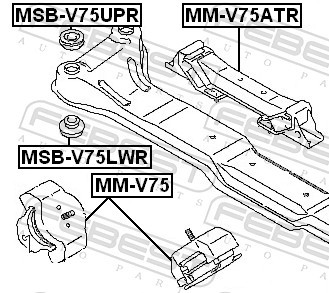 FEBEST MSB-V75LWR EAN: 4056111031071.