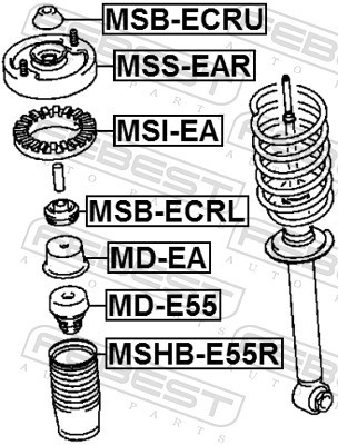 FEBEST MSHB-E55R EAN: 4056111015088.