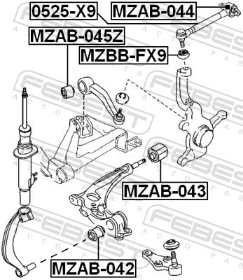 FEBEST MZAB-044 EAN: 4056111010755.