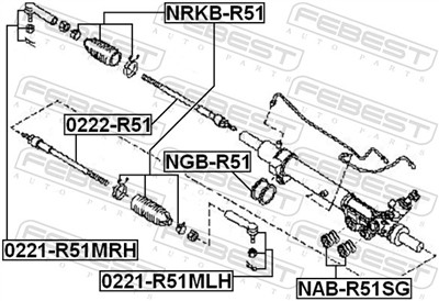 FEBEST NRKB-R51 EAN: 4056111070889.