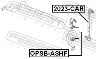 FEBEST OPSB-ASHF EAN: 4056111055756.