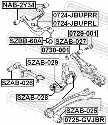 FEBEST SZAB-026 EAN: 4056111029900.