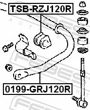 FEBEST TSB-RZJ120R EAN: 4056111018140.