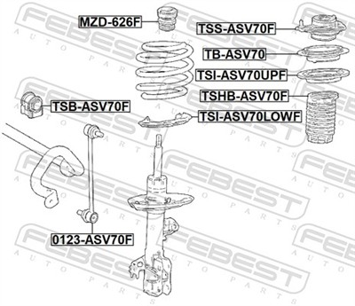 FEBEST TSHB-ASV70F EAN: 4056111190884.