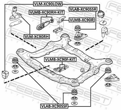FEBEST VLAB-XC90SSF EAN: 4056111126975.