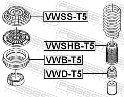 FEBEST VWD-T5 EAN: 4056111048048.