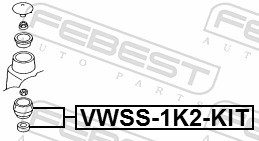 FEBEST VWSS-1K2-KIT EAN: 4056111125947.