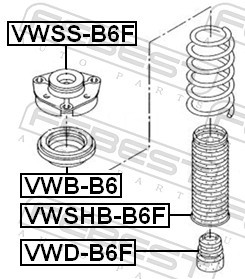 FEBEST VWSS-B6F EAN: 4056111053523.