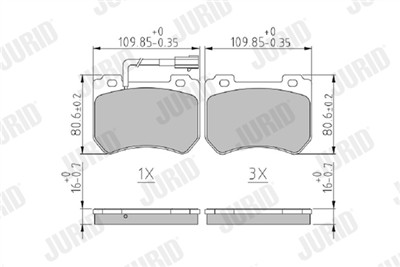 JURID 573309J Číslo výrobce: 24852. EAN: 3306437163682.