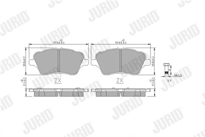 JURID 573363J Číslo výrobce: 25134. EAN: 4044197939497.
