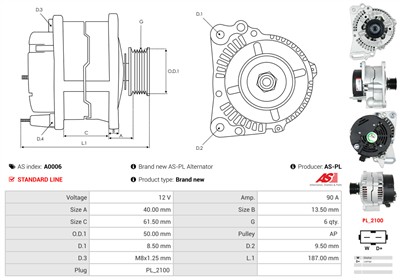 AS-PL A0006 EAN: 5901259400090.