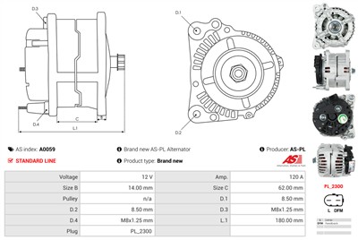 AS-PL A0059 EAN: 5901259400861.