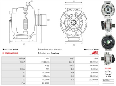 AS-PL A0076 EAN: 5901259401097.