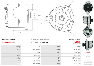 AS-PL A0106 EAN: 5901259401431.