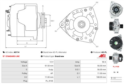 AS-PL A0114 EAN: 5901259401523.