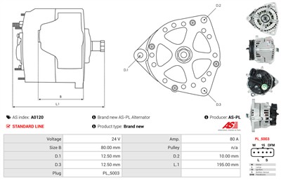 AS-PL A0120 EAN: 5901259401592.