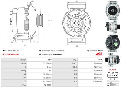AS-PL A0124 EAN: 5901259401646.