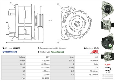 AS-PL A0149PR EAN: 5902129091189.
