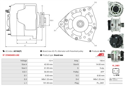 AS-PL A0166(P) EAN: 5902129060789.