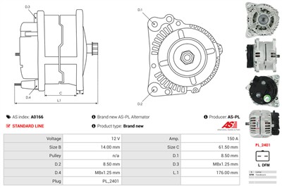 AS-PL A0166 EAN: 5901259402124.
