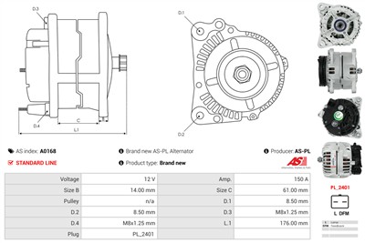 AS-PL A0168 EAN: 5901259402148.