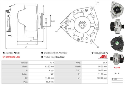 AS-PL A0172 EAN: 5901259402186.
