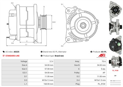 AS-PL A0225 EAN: 5901259439885.