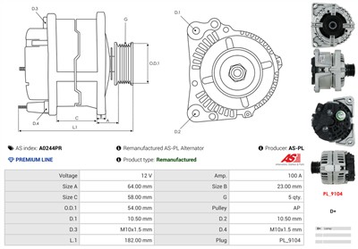AS-PL A0244PR EAN: 5902129233336.