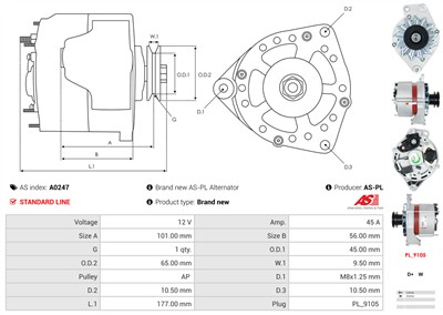 AS-PL A0247 EAN: 5901259453843.