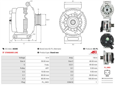 AS-PL A0280 EAN: 5901259461961.