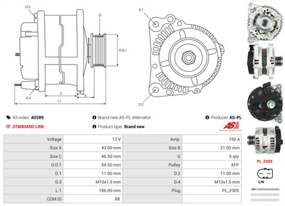 AS-PL A0289 EAN: 5901259462050.