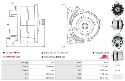 AS-PL A0307 EAN: 5901259466249.