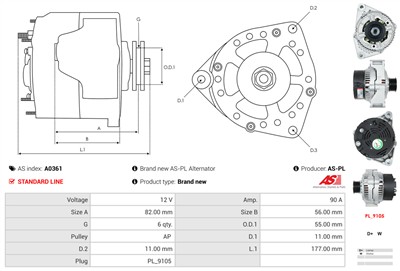 AS-PL A0361 EAN: 5901259485875.