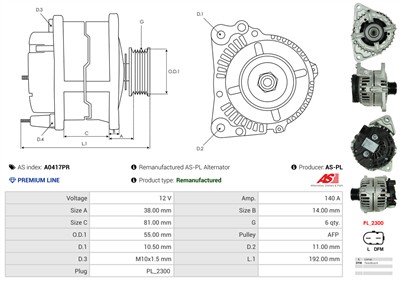 AS-PL A0417PR EAN: 5902129072560.