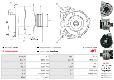AS-PL A0508 EAN: 5902129028451.